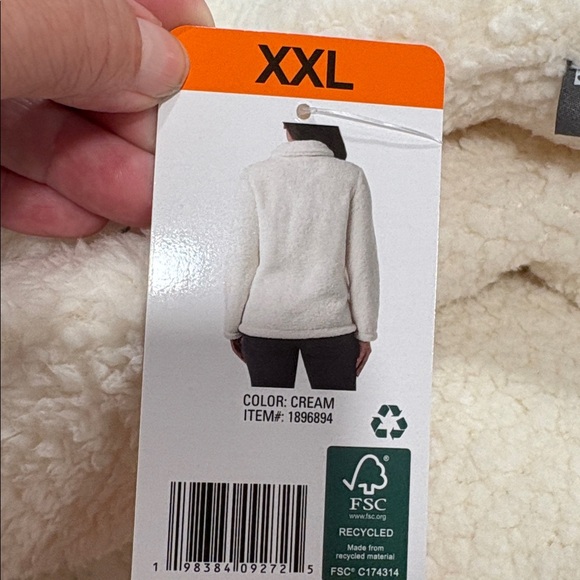 32 Degrees Cream Teddy Jacket - Picture 8 of 8